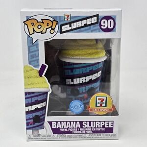 Funko Pop Slurpee Banana Slurpee 90 7-Eleven Exclusive Glitter Ad Icon Figure